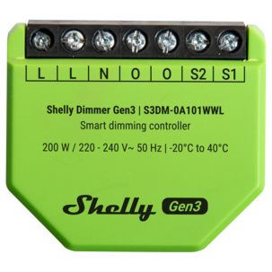 Shelly Dimmer Gen3 wifi-dimmer med strømmåler