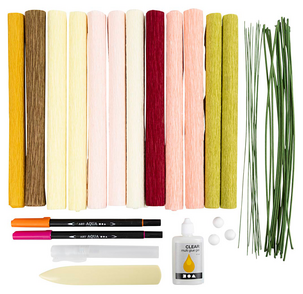 Creativ Company DIY Kit for kreppapir, blomsterbukett