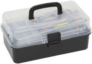 Kinetic Tackle Box Big Kit Saltwater, skrin med fiskeutstyr