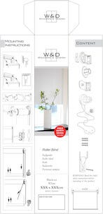 Mørkleggende rullegardin, hvit