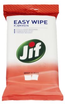 Jif Easy Wipe kjøkken engangskluter, 2 x 30-pakning