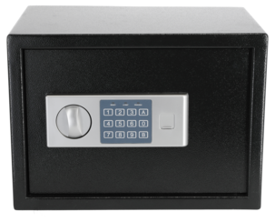 Kassaskåp, säkerhetsskåp med kodlås, 16 liter