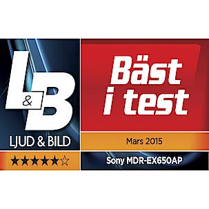 Hörlurar med mikrofon, Sony MDR-EX650AP