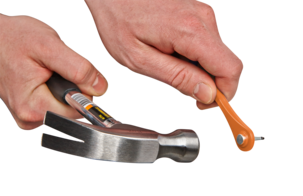 Spikhållare och spikdrivare