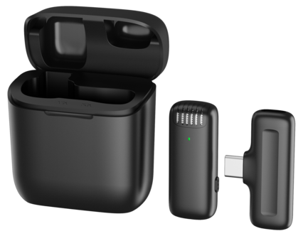 Trådløs mikrofon til mobil med USB-C