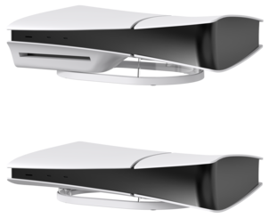 Exibel stativ till PS5 Slim, horisontellt