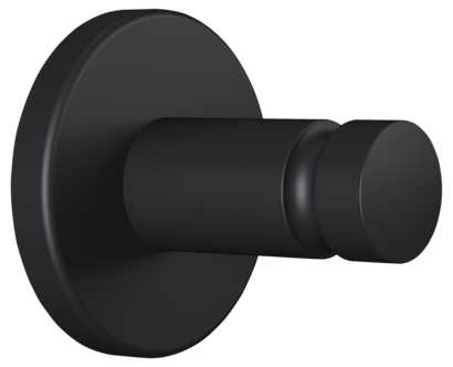 Tesa Moon Black håndklekrok selvklebende, svart