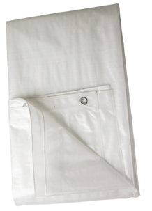 Vit presenning, 2-pack, 1,7 x 2,4 och 1,5 x 2,1 m