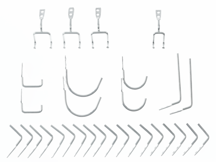 Krokar till verktygstavla 30-pack