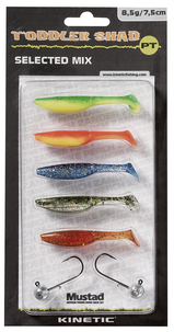 Shad-jigi 7,5 cm 8,5 g Kinetic Toddler Shad Mix