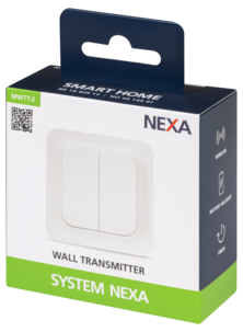 Nexa MWTT-2 veggsender med Eljo Trend dekkramme