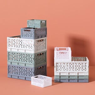 Klappboks av resirkulert plast, large 33 x 24,5 x 13,8 cm