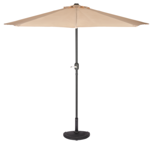 Puolikas aurinkovarjo parvekkeelle tai seinälle, luonnonvärinen