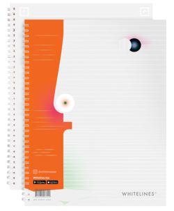 Whitelines kollegieblock A4 linjerat