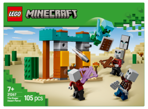 LEGO Minecraft Pahalaisten aavikkopartio 21267, yli 7-vuotiaille