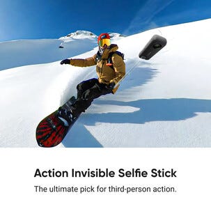 Insta360 Action Invisible Selfie Stick 1 m, kolfiber