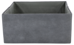 Oppbevaringsboks grå, sammenleggbar, 2-pakning