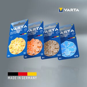 Varta HAB 13 hörapparatsbatteri 1,4 V, 8-pack