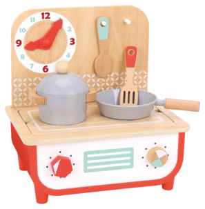 Lekekjøkken med grill i tre, 23 deler, fra 3 år