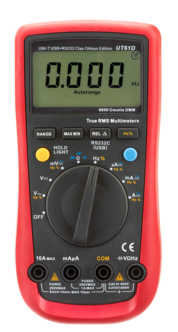 UNI-T UT61D multimeter med USB