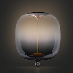 Smokey dekorpære E27, magnetisk filament, 25 cm