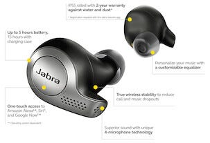 Jabra Elite 65t, trådlösa hörlurar