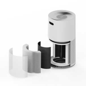 Luftrenare med kombinationsfilter HEPA, 50 m2