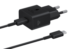 Samsung Power Adapter 25 W med USB-C-kabel, svart