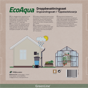 Greenline EcoAqua dryppslange utbyggingssett, 20 m