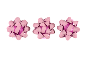 Paketrosetter glitter, 3-pack