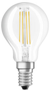 Dimbar LED-pære, illum E14 1 W, varmhvit