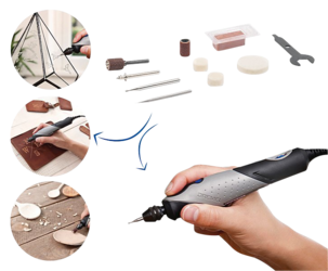 Multiverktyg med 15 tillbehör, Dremel Stylo+