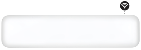 Mill Invisible 850 W panelovn list med WiFi gen. 3