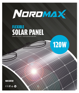 Nordmax flexibel solpanel 120 W, NM120FLW