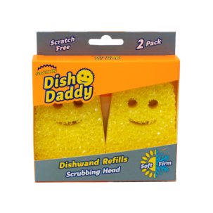 Refillsvamp till Dish Daddy diskborste, Scrub Daddy, 2-pack