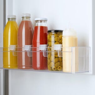 Avdelere til kjøleskapsdør, gjennomsiktige, 6-pakning