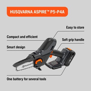 Husqvarna Aspire batteridriven grensåg P5, inkl. batteri