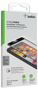 Belkin skärmskydd iPhone 6 / 7 / 8 / SE, ScreenForce UltraCurve