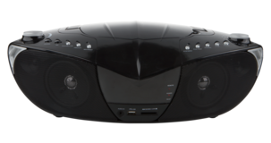 Bärbar CD/MP3/DVD/MPEG4-spelare med  AM/FM-radio och uppfällbar 7” TFT monitor