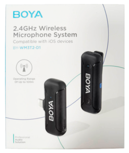 Boya BY-WM3T2-D1 trådlöst mikrofonsystem lightning