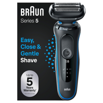 Braun Series 5 51-B1000s blå, rakapparat Wet & Dry