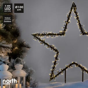Stor adventsstjärna utomhus LED, 100 cm