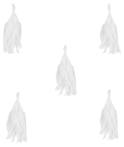 Festdekorasjoner i svart og gull