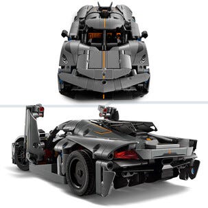 LEGO Technic Koenigsegg Jesko Absolut harmaa hyperauto 42173, yli 10-vuotiaille