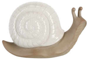 Dekorationsfigur Snigel, grå