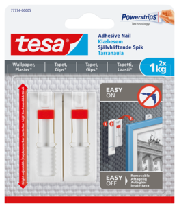 Självhäftande spikar Tesa, vita