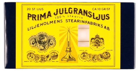 Liljeholmens juletrelys i stearin, 20 stk/pk