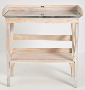 Istutuspöytä, valkoiseksi laseerattu