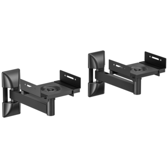 Exibel dubbla högtalarfästen för väggmontering, ställbara
