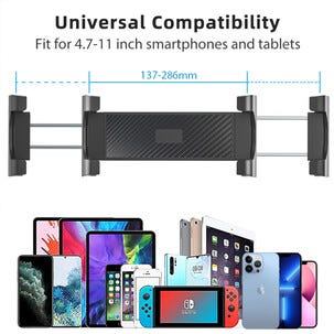 iPad- och mobilhållare bil baksäte, universell